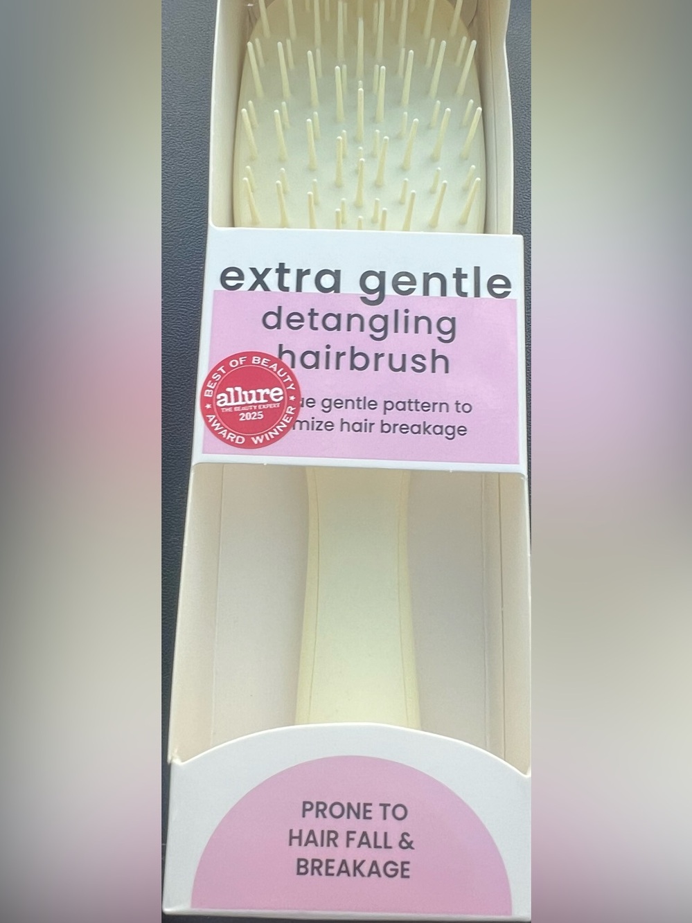 Tangle teezer brush extra Gentle Detangling Hairbrush - Cream new